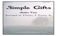 Simple Gifts Organ sheet music cover Thumbnail